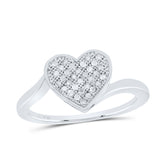 1/5 CTW-DIA P4 GIFT HEART RING